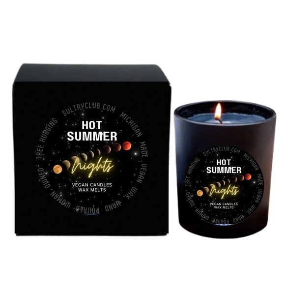 HOT SUMMER NIGHTS 10 Oz Jar Candle - Picture 1 of 2
